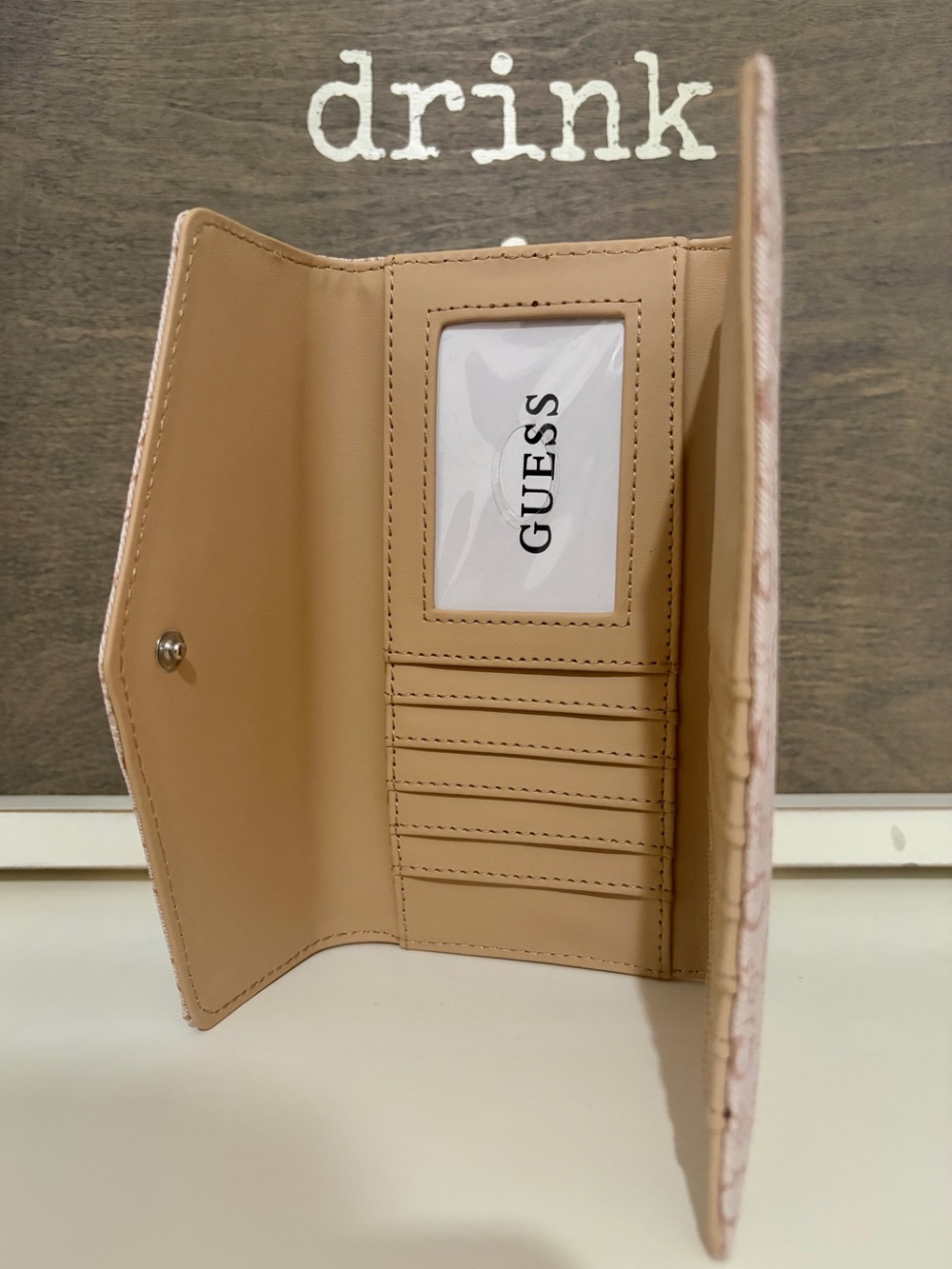 GUESS Pink Wallet - Picture 2 of 3